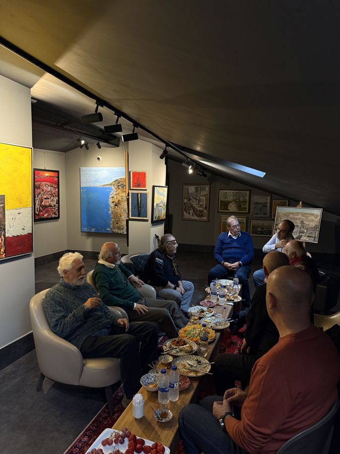 Marius Art Gallery — paintings in the rooftop gallery space