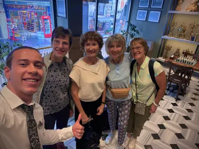 Guests of Hotel Marius with our team in Sirkeci, Istanbul