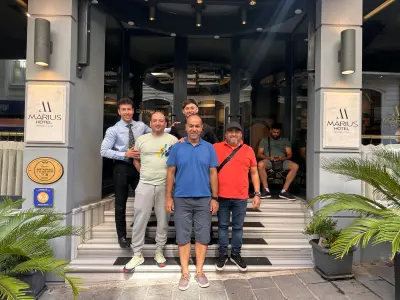 Guests of Hotel Marius with our team in Sirkeci, Istanbul