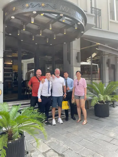 Guests of Hotel Marius with our team in Sirkeci, Istanbul