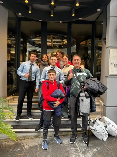 Guests of Hotel Marius with our team in Sirkeci, Istanbul