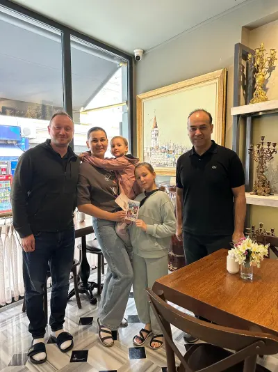 Guests of Hotel Marius with our team in Sirkeci, Istanbul