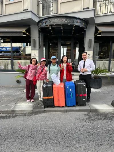 Guests of Hotel Marius with our team in Sirkeci, Istanbul