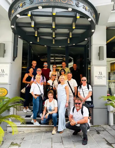 Guests of Hotel Marius with our team in Sirkeci, Istanbul