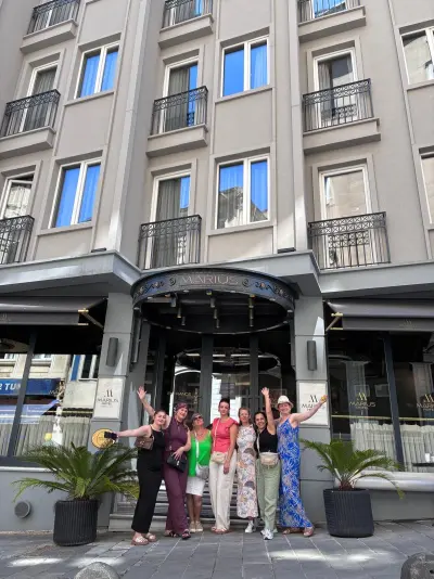 Guests of Hotel Marius with our team in Sirkeci, Istanbul