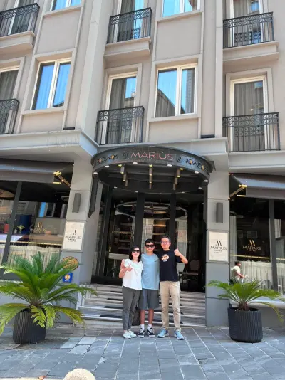 Guests of Hotel Marius with our team in Sirkeci, Istanbul