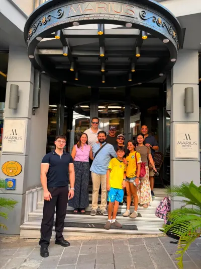 Guests of Hotel Marius with our team in Sirkeci, Istanbul