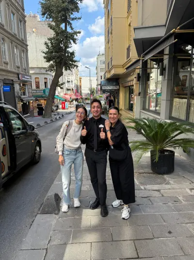 Guests of Hotel Marius with our team in Sirkeci, Istanbul