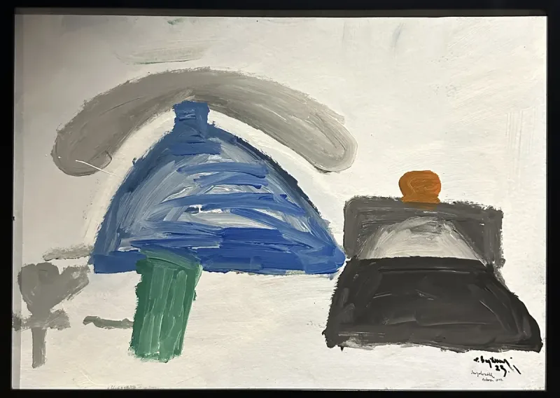 Erdem Baytemur — oil on paper, 2023 — Marius Art Gallery
