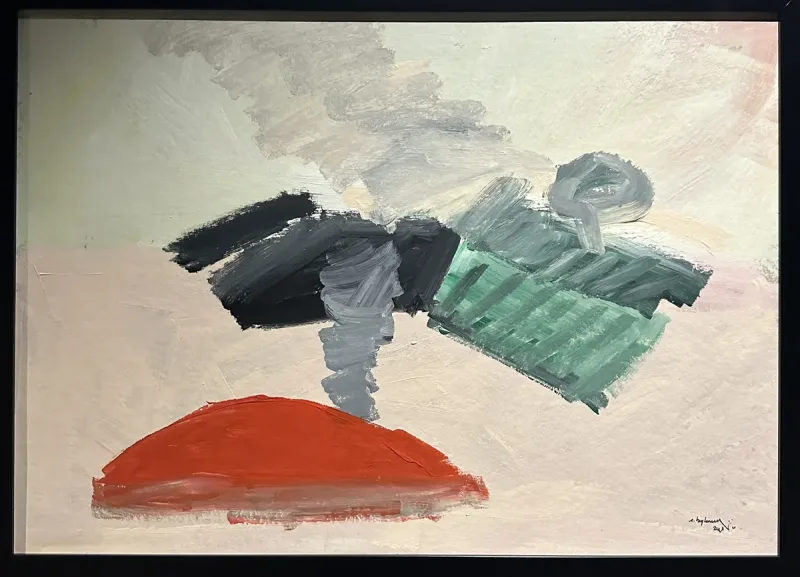 Erdem Baytemur — oil on paper, 2024 — Marius Art Gallery
