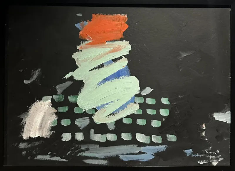 Erdem Baytemur — oil on paper, 2023 — Marius Art Gallery