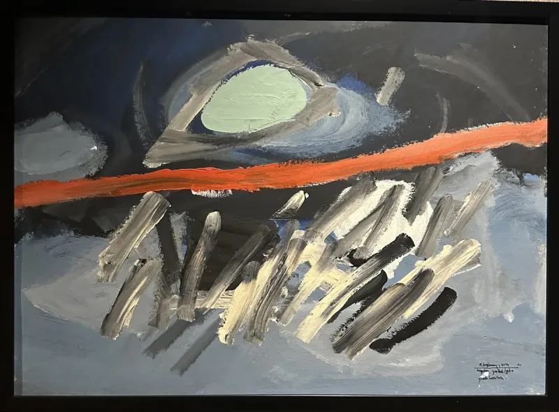 Erdem Baytemur — oil on paper, 2023 — Marius Art Gallery