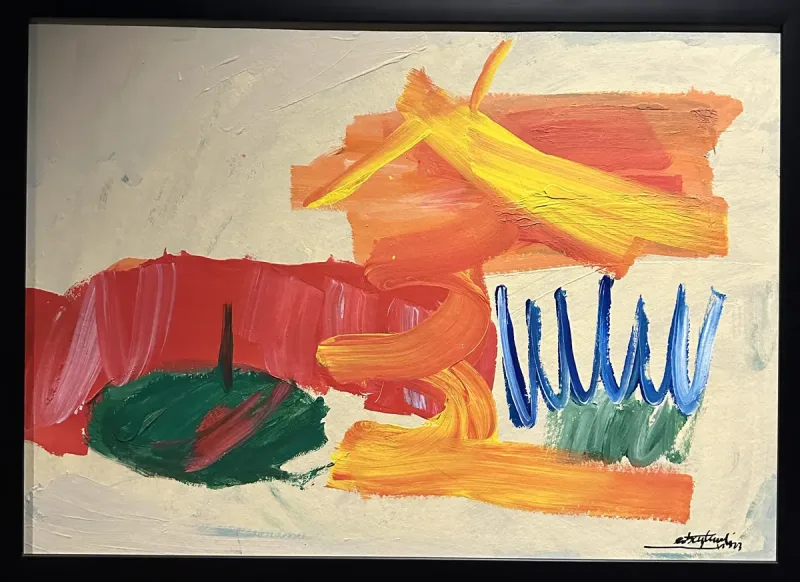 Erdem Baytemur — oil on paper, 2023 — Marius Art Gallery