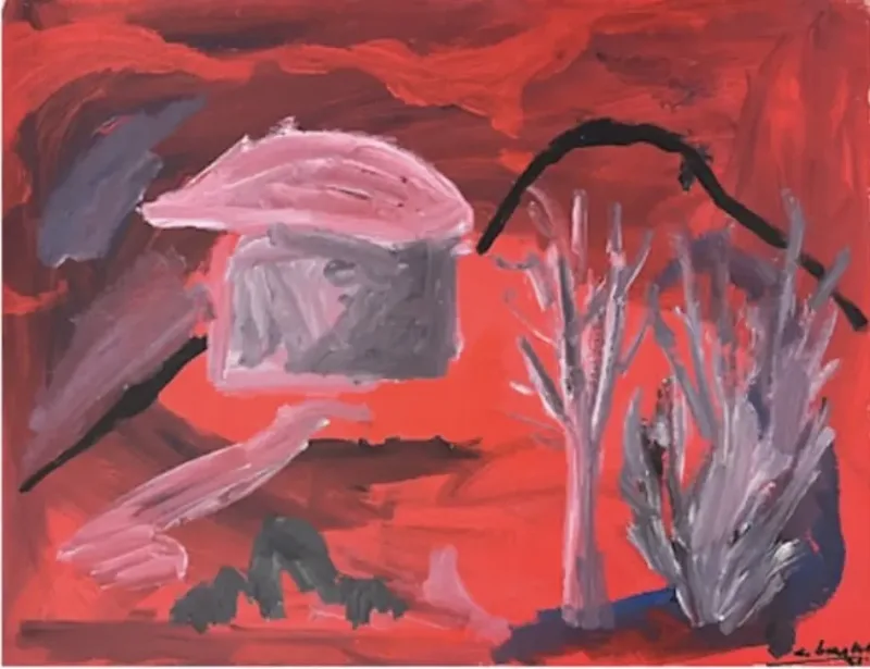 Erdem Baytemur — oil on paper, 2023 — Marius Art Gallery