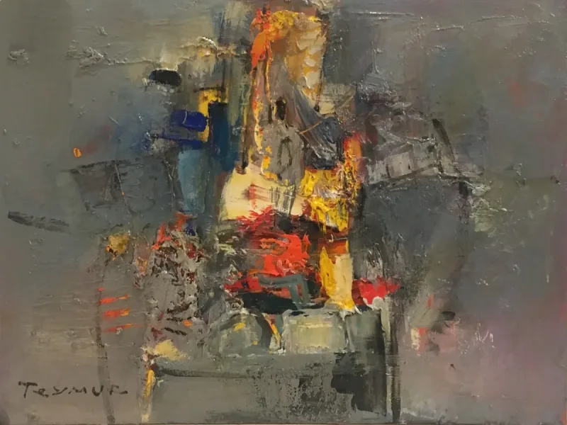 Teymur Ağalıoğlu — oil on hardboard — Marius Art Gallery