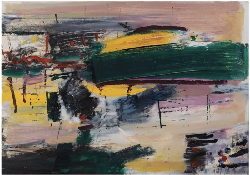 Zahit Büyükişliyen, “Sarıca” — oil on canvas, 1996 — Marius Art Gallery