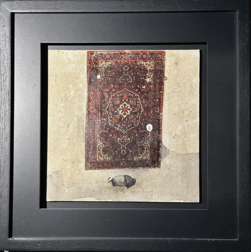 Ali Rıza Kanaç — mixed media on hardboard, 2023 — Marius Art Gallery