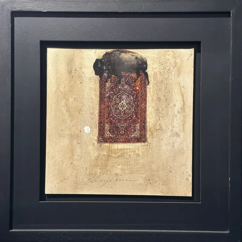 Ali Rıza Kanaç — mixed media on hardboard, 2023 — Marius Art Gallery