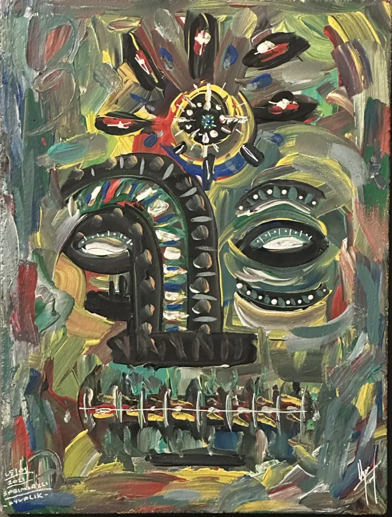 Ilgın Tanay — oil on plywood, 2021 — Marius Art Gallery