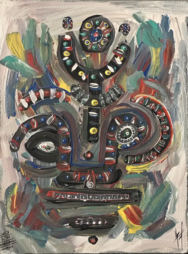 Ilgın Tanay — oil on plywood, 2021 — Marius Art Gallery