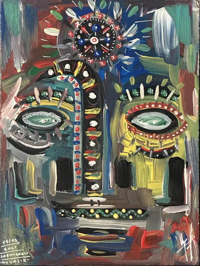 Ilgın Tanay — oil on plywood, 2021 — Marius Art Gallery