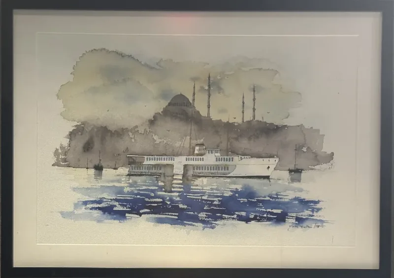 Sinan Balta — watercolour on paper, 2018 — Marius Art Gallery