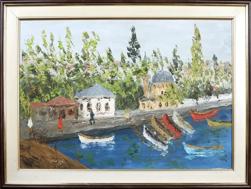 Salih Zeki — oil on canvas, 1995 — Marius Art Gallery