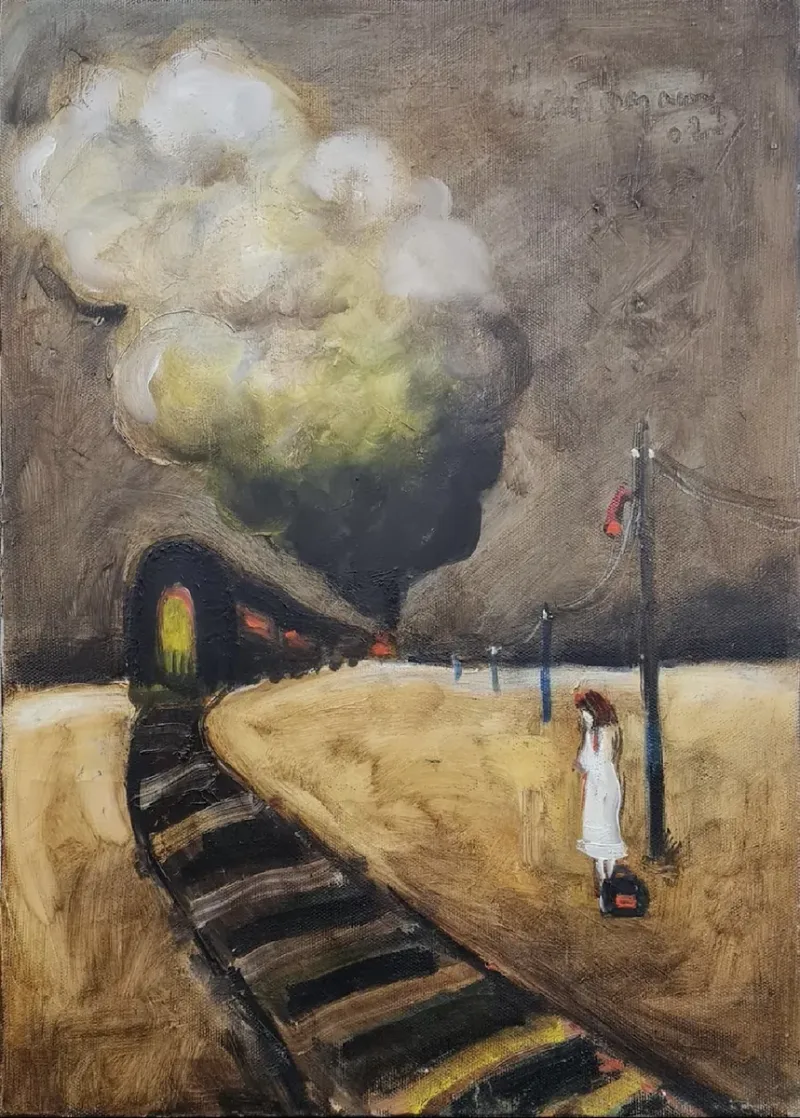 Vedat Hazneci — oil on canvas, 2023 — Marius Art Gallery