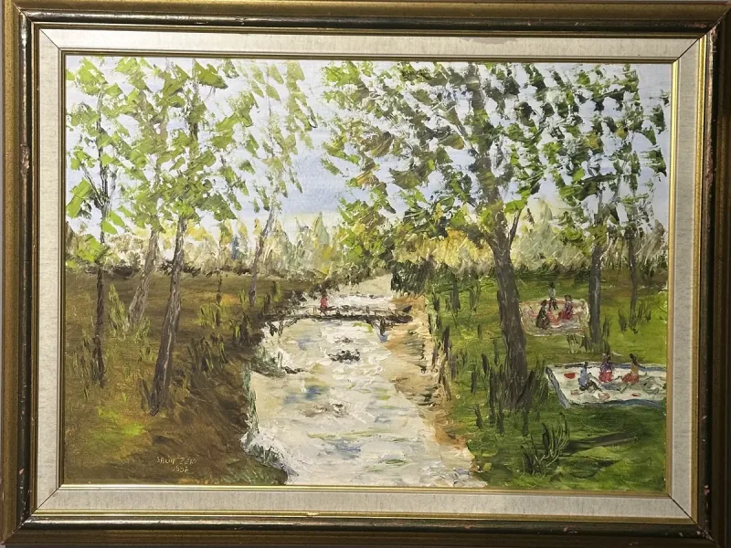 Salih Zeki — oil on canvas, 1997 — Marius Art Gallery