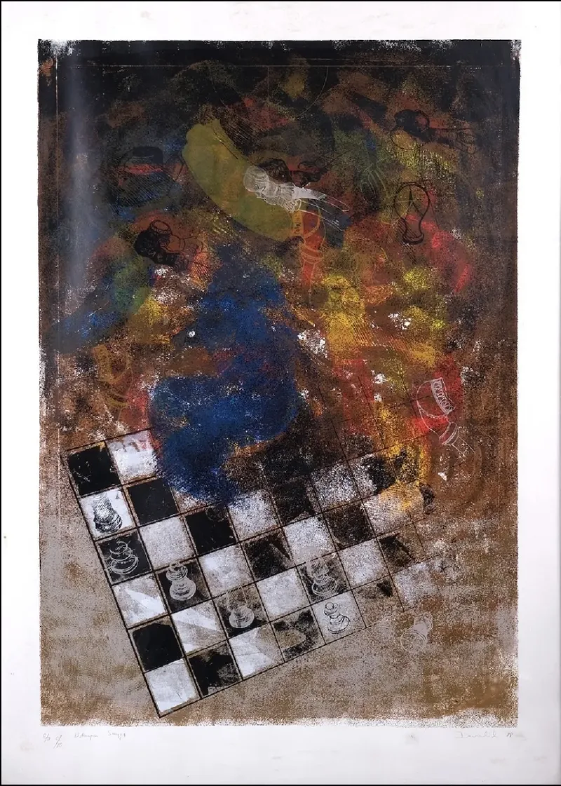 Devabil Kara — original print, 1984 — Marius Art Gallery