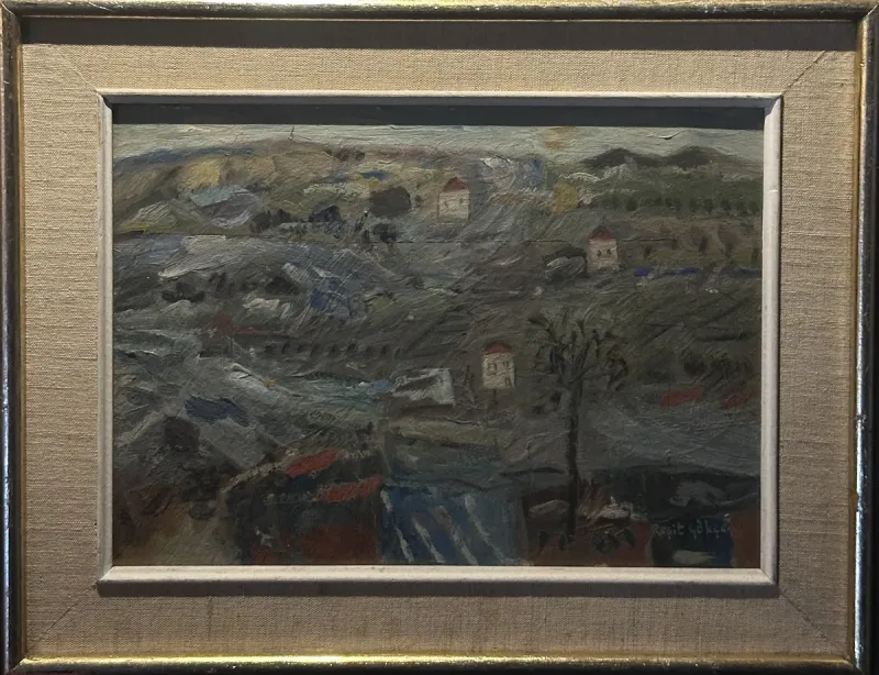 Reşit Gökçe — oil on hardboard — Marius Art Gallery
