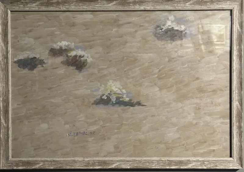Burhan Temel — oil on paper, 2002 — Marius Art Gallery
