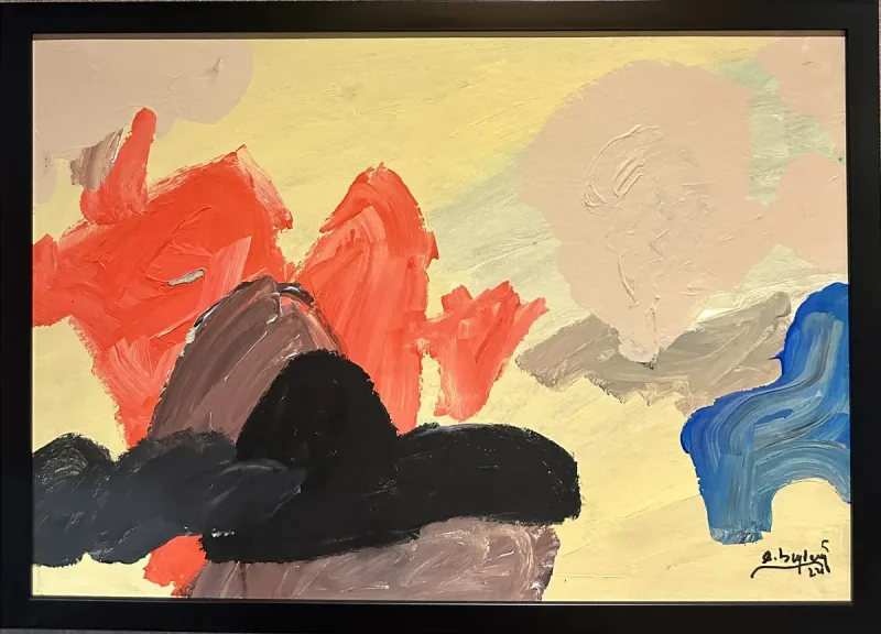 Erdem Baytemur — oil on paper, 2024 — Marius Art Gallery