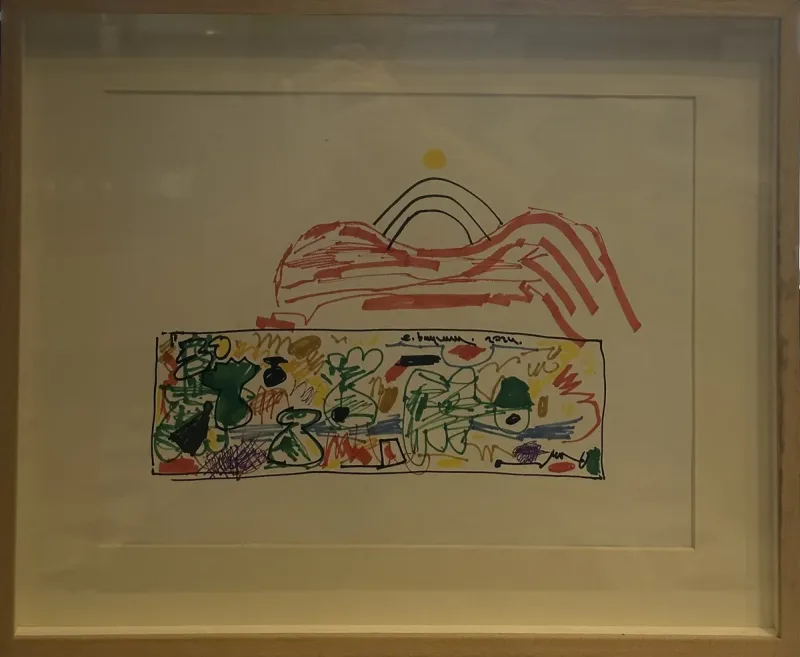 Erdem Baytemur — mixed media on paper, 2024 — Marius Art Gallery