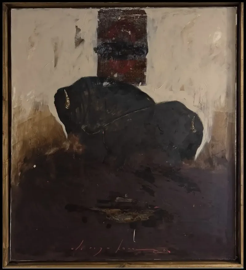 Ali Rıza Kanaç — mixed media on canvas, 2024 — Marius Art Gallery